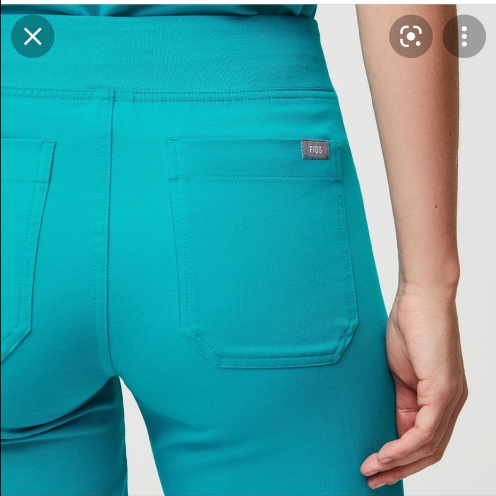 Figs TEAL Livingston Scrub Pant size XS regular new with tags